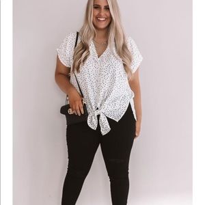 Polka Dot Tie Tees (black sold)